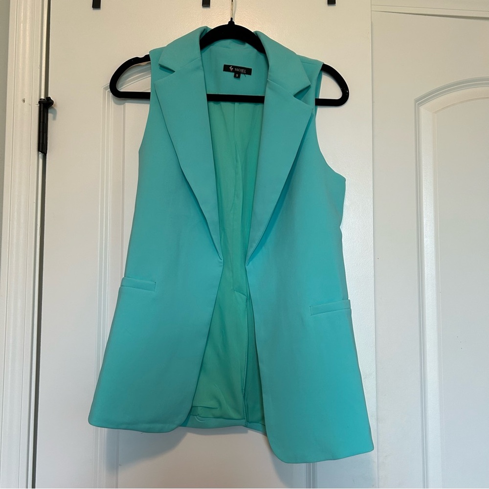 Michel design bright blue vest